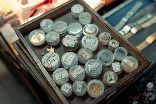 organized jewelry box with different compartments