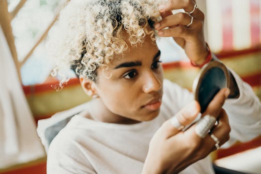 young woman cleaning jewelry