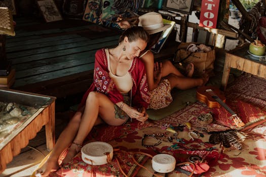 a young woman displaying her jewelry collection