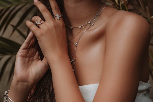 close-up of tarnished enamel jewelry