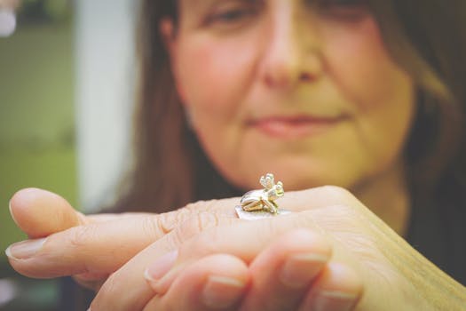 beautiful silver ring