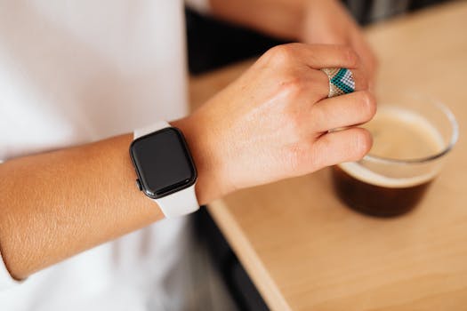 stylish leather bracelet on a wrist