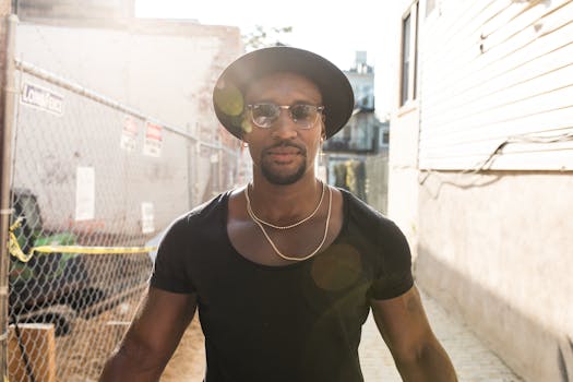 Stylish man wearing jewelry